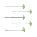 5X Stainless Steel Luminous Tent Peg Camping Stake Nail Self Defense Tool
