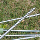 5X Stainless Steel Luminous Tent Peg Camping Stake Nail Self Defense Tool