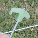5X Stainless Steel Luminous Tent Peg Camping Stake Nail Self Defense Tool