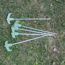 5X Stainless Steel Luminous Tent Peg Camping Stake Nail Self Defense Tool
