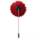 Men Fashionable Wedding Suit Clothing Charms Fabric Lapel Gomphrena Globosa Flower Brooch Boutonniere Tuxedo Pin Red