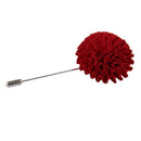 Men Fashionable Wedding Suit Clothing Charms Fabric Lapel Gomphrena Globosa Flower Brooch Boutonniere Tuxedo Pin Red
