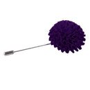 Men Fashionable Wedding Suit Women Clothing Charms Fabric Lapel Gomphrena Globosa Flower Brooch Boutonniere Tuxedo Pin Purple