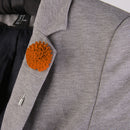 Men Fashionable Wedding Suit Women Clothing Charms Fabric Lapel Gomphrena Globosa Flower Brooch Boutonniere Tuxedo Pin Orange