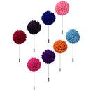 Men Fashionable Wedding Suit Women Clothing Charms Fabric Lapel Gomphrena Globosa Flower Brooch Boutonniere Tuxedo Pin Orange