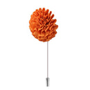 Men Fashionable Wedding Suit Women Clothing Charms Fabric Lapel Gomphrena Globosa Flower Brooch Boutonniere Tuxedo Pin Orange
