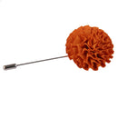 Men Fashionable Wedding Suit Women Clothing Charms Fabric Lapel Gomphrena Globosa Flower Brooch Boutonniere Tuxedo Pin Orange