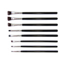 Set OF 8PCS Assorrted Size Professional Efficient Multi Functional Home Use Makeup Brush Black