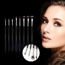 Set OF 8PCS Assorrted Size Professional Efficient Multi Functional Home Use Makeup Brush Black