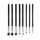 Set OF 8PCS Assorrted Size Professional Efficient Multi Functional Home Use Makeup Brush Black