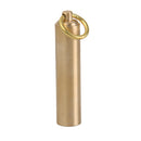 Outdoor Sports Brass Survival Waterproof Case Seal Capsule Container Holder for Hiking Climbing