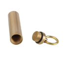 Outdoor Sports Brass Survival Waterproof Case Seal Capsule Container Holder for Hiking Climbing