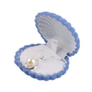 Velvet Cute Necklace Earrings Jewelry Display Box Organiser Storage Case Wedding Engagement Christmas Diwali Gift Blue