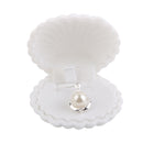 Velvet Cute Necklace Earrings Jewelry Display Box Organiser Storage Case Wedding Engagement Christmas Diwali Gift White
