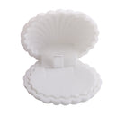 Velvet Cute Necklace Earrings Jewelry Display Box Organiser Storage Case Wedding Engagement Christmas Diwali Gift White