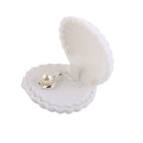 Velvet Cute Necklace Earrings Jewelry Display Box Organiser Storage Case Wedding Engagement Christmas Diwali Gift White