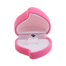 Romantic Rose Heart Wedding Ring Storage Box Brooch Necklace Jewelry Case