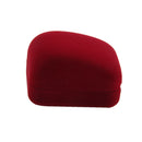 Square Shaped Velvet Ring Jewelry Display Holder Earring Pendant Storage Box Wedding Engagement Christmas Supplies Wine Red