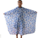 Kids Children Polyester Cute Cartoon Pattern Ultralight Comfortable Non-Woven Fabric Hairdressing Hair Cutting Cape Blue