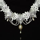 Women Girls Water Drop Imitation Pearl Necklace Pendant Chunky Statement Jewelry Wedding Birthday Xmas Party Supplies