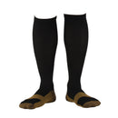 1 Pair of Unisex Nylon Copper Anti-Fatigue Compression Support Socks XL/XXL Black