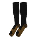1 Pair of Unisex Nylon Copper Anti-Fatigue Compression Support Socks XL/XXL Black
