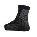 Women Men Breathable Comfortable Foot Pain Swelling Reduce Ankle Compression Support Varicose Veins Relief Socks 1 Pair Black L/XL