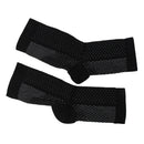 Women Men Breathable Comfortable Foot Pain Swelling Reduce Ankle Compression Support Varicose Veins Relief Socks 1 Pair Black L/XL