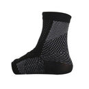Women Men Breathable Comfortable Foot Pain Swelling Reduce Ankle Compression Support Varicose Veins Relief Socks 1 Pair Black L/XL