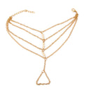 Celebrity Tassel Chain Acrylic Beads Bracelet Slave Finger Ring Hand Harness for Womens Jewelry