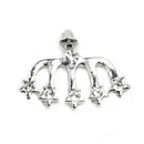 1 Pair Charming Women Ladies Crystal Star Shape Ear Studs Pin Wrap Earrings Cuff Jewelry Gift