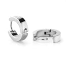Pair Of Stainless Steel Men Women Huggie Hoop Style Stud Earrings Souvenir Travelling Wedding Birthday Gift