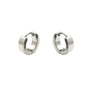 Pair Of Stainless Steel Men Women Huggie Hoop Style Stud Earrings Souvenir Travelling Wedding Birthday Gift