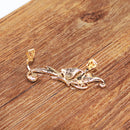 Charming Beautiful Women Rhinestone Crystal Butterfly Left Ear Cuff Clip on Earring Jewelry