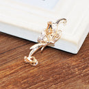 Charming Beautiful Women Rhinestone Crystal Butterfly Left Ear Cuff Clip on Earring Jewelry