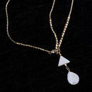 Women Fashionable Forehead Chain Pendant Headpice Headwear Head Decor Hair Accessories Gold