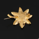 Women Flower Fashion Jewelry Red Crystal Charms Brooch Pin Breastpin Suit Shirt Collar Pin Apparel Brooch Pin Gift