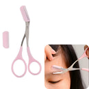Women Eyebrow Trimmer Comb Eyelash Hair Scissors Cutter Remover Makeup Tool