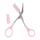 Women Eyebrow Trimmer Comb Eyelash Hair Scissors Cutter Remover Makeup Tool