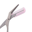 Women Eyebrow Trimmer Comb Eyelash Hair Scissors Cutter Remover Makeup Tool