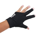 Professional Billiards Left Hand 3 Fingers Stretchable Gloves Snooker Pool Cue Shooters Glove Black