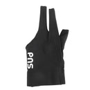 Professional Billiards Left Hand 3 Fingers Stretchable Gloves Snooker Pool Cue Shooters Glove Black