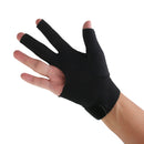 Professional Billiards Right Hand 3 Fingers Stretchable Gloves Snooker Pool Cue Shooters Glove Black