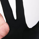 Professional Billiards Right Hand 3 Fingers Stretchable Gloves Snooker Pool Cue Shooters Glove Black