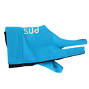 Professional Billiards Left Hand 3 Fingers Stretchable Gloves Snooker Pool Cue Shooters Glove Blue
