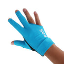 Professional Billiards Right Hand 3 Fingers Stretchable Gloves Snooker Pool Cue Shooters Glove Blue