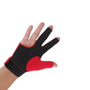 Professional Billiards Right Hand 3 Fingers Stretchable Gloves Snooker Pool Cue Shooters Glove Red