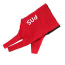 Professional Billiards Right Hand 3 Fingers Stretchable Gloves Snooker Pool Cue Shooters Glove Red