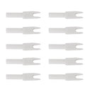Archery Hunting Archery Plastic Nocks Compatible for Compound Recurve Bow Size G White Pack of 10PCS