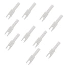 Archery Hunting Archery Plastic Nocks Compatible for Compound Recurve Bow Size G White Pack of 10PCS